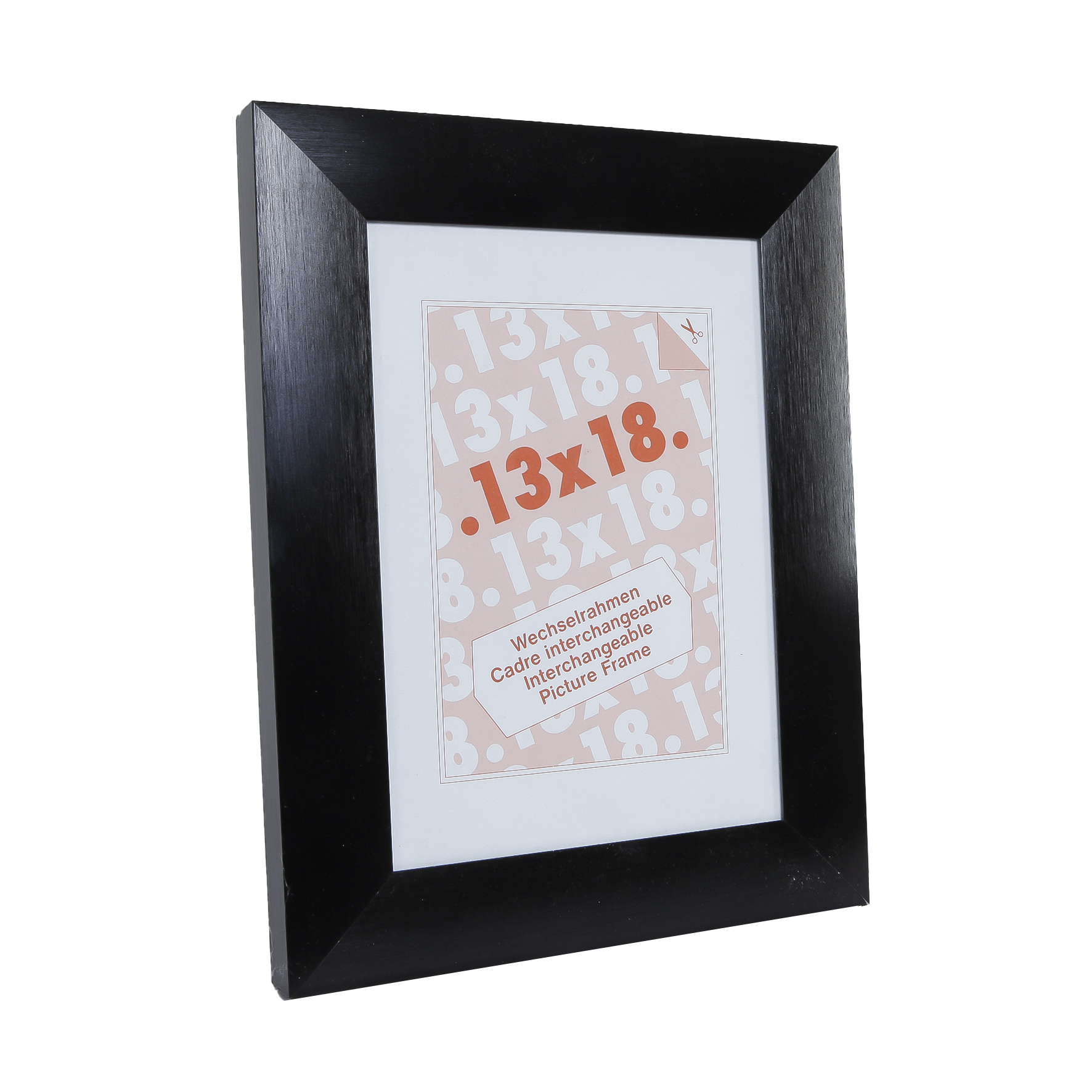 ALU fotolijst zwart 13x18 cm