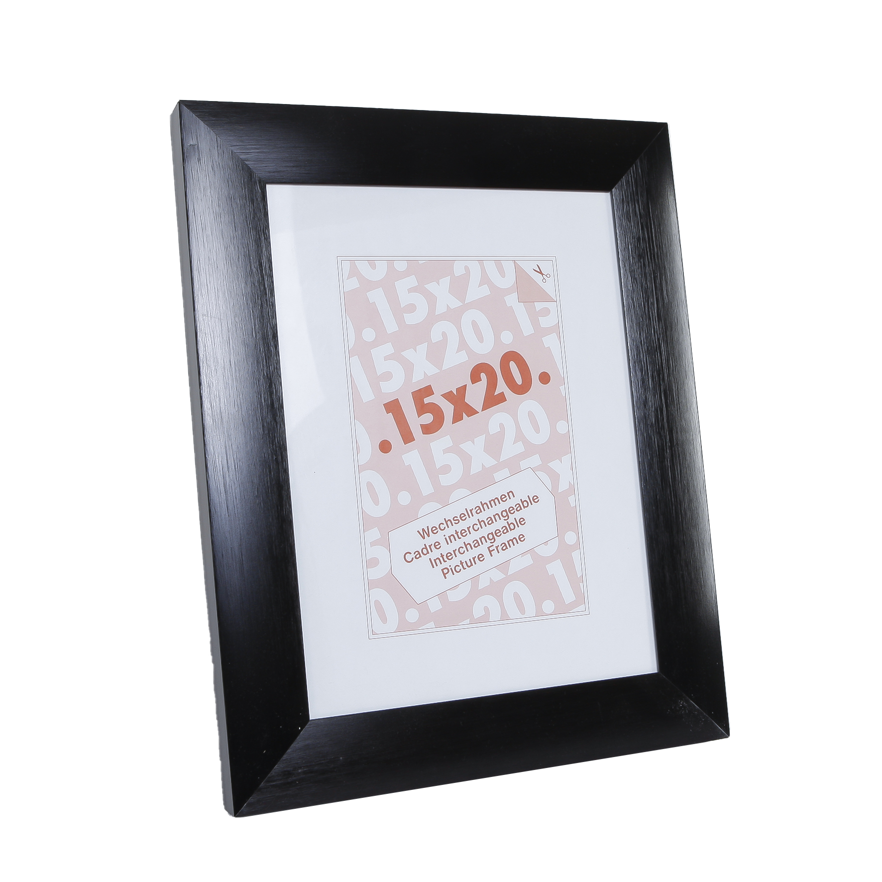 ALU fotolijst zwart 15x20 cm