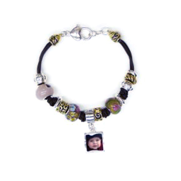 Photo Jewelry Bracelet LifeStyle Brown Cord