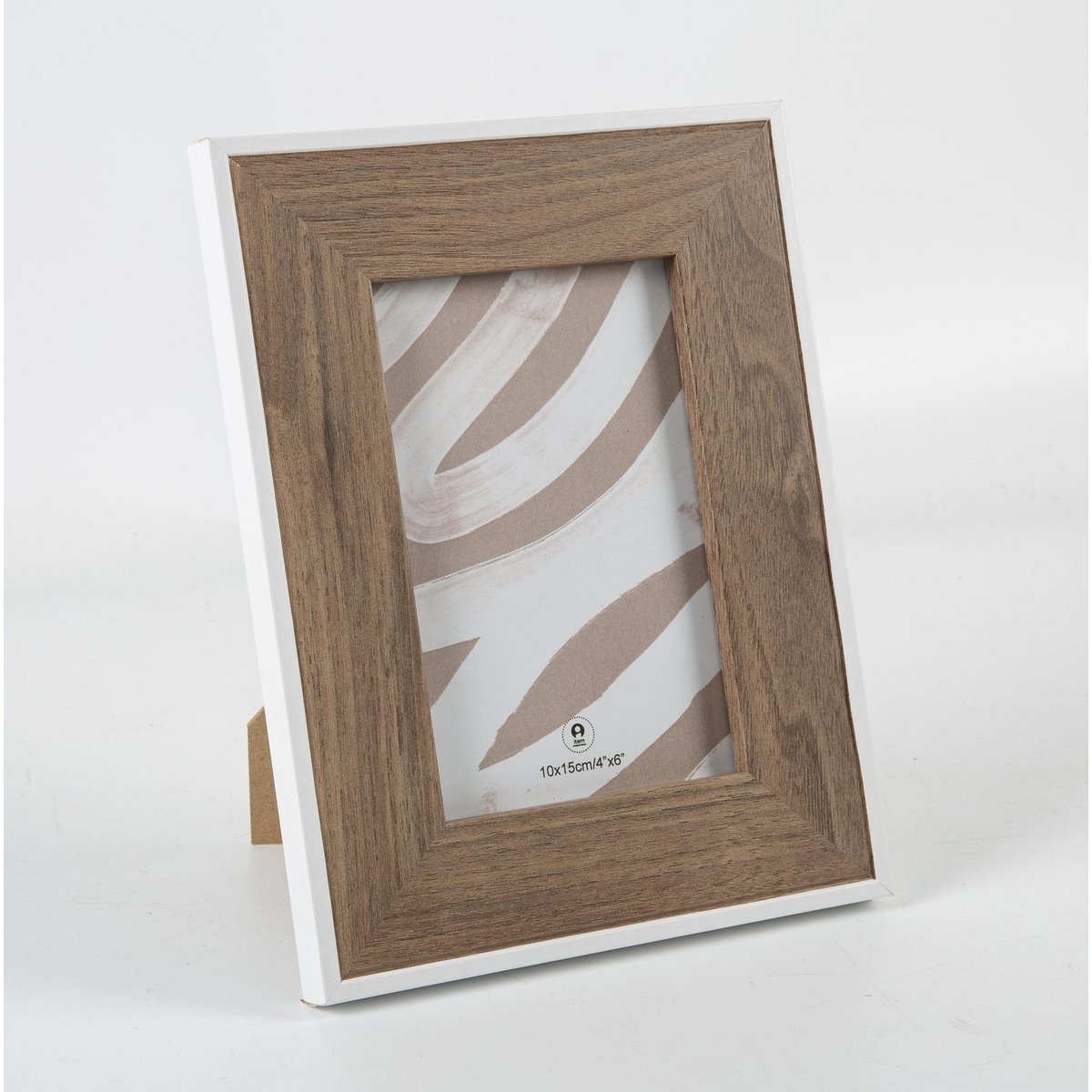 Fotolijst Bruin/Wit 10x15 cm