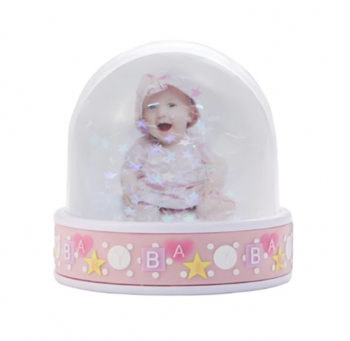 Fotosneeuwbol Babyroze