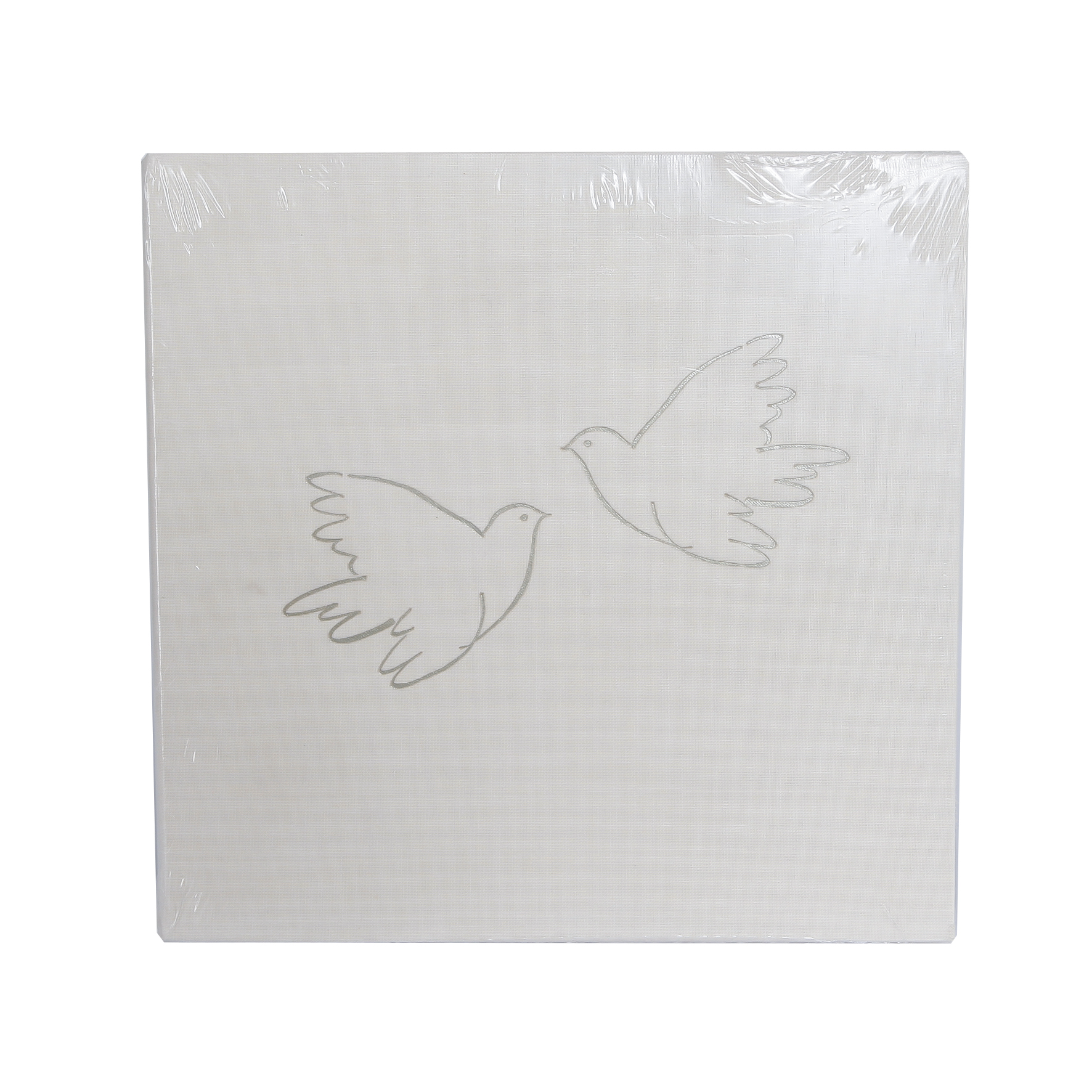 Gastenboek Crème/Duiven 24x23,5 cm