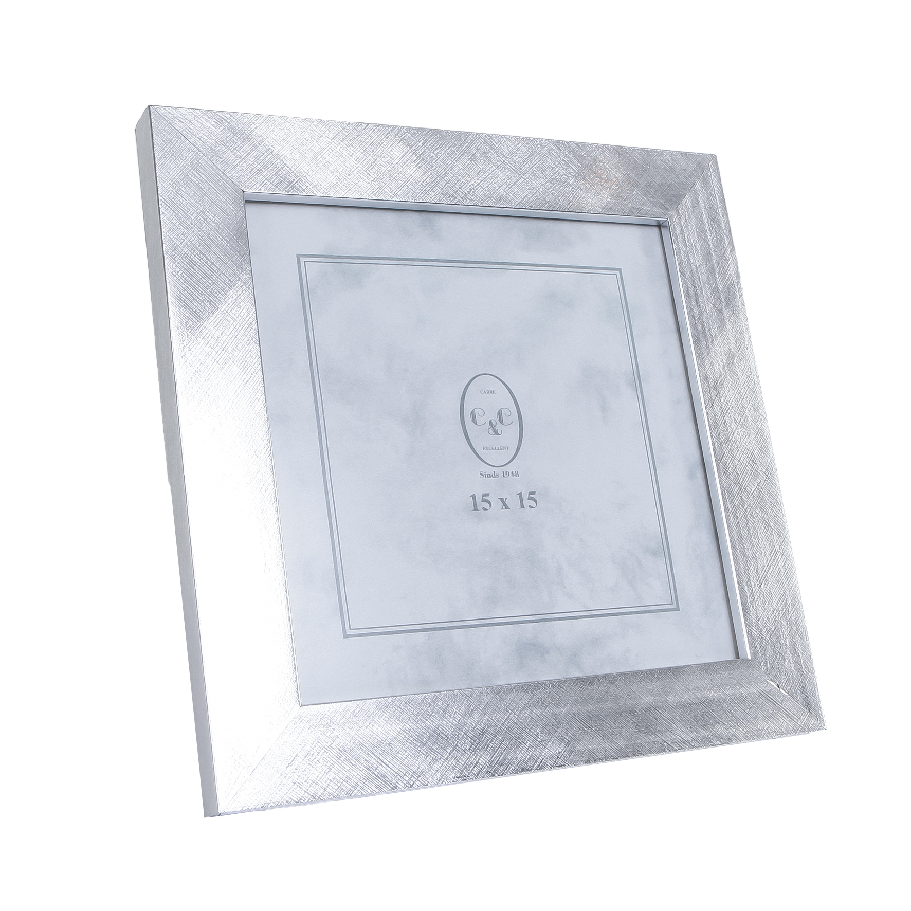 Fotolijst Brushed Zilver 15x15 cm