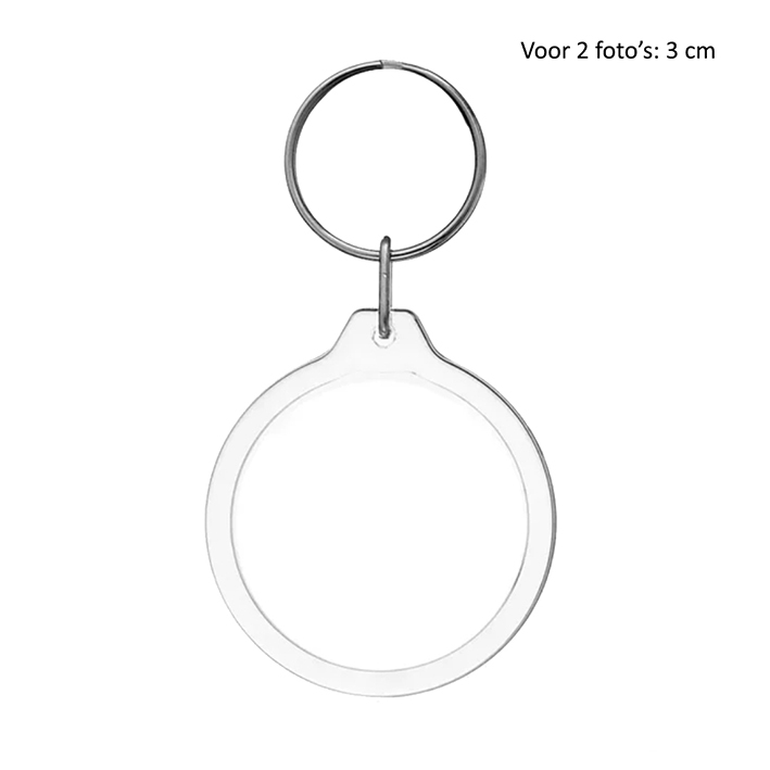 Foto sleutelhanger rond
