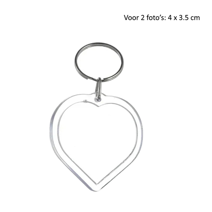 Foto sleutelhanger hart