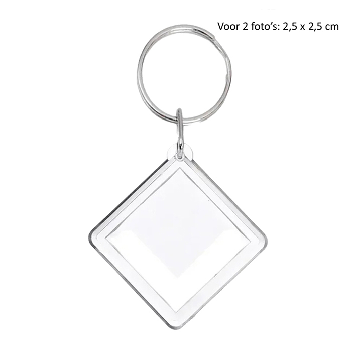 Foto sleutelhanger ruit