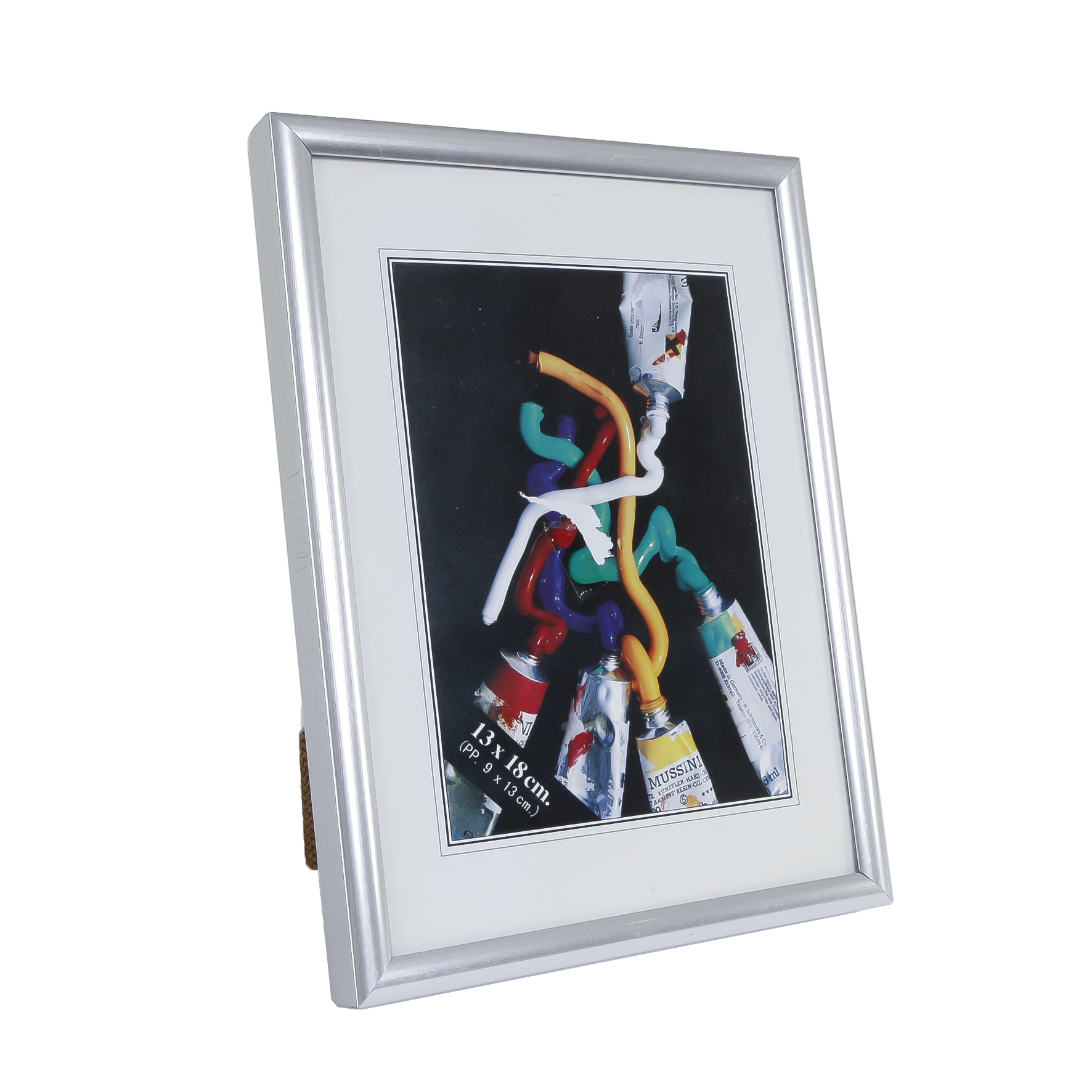 Fotolijst smal mat zilver 13x18 cm