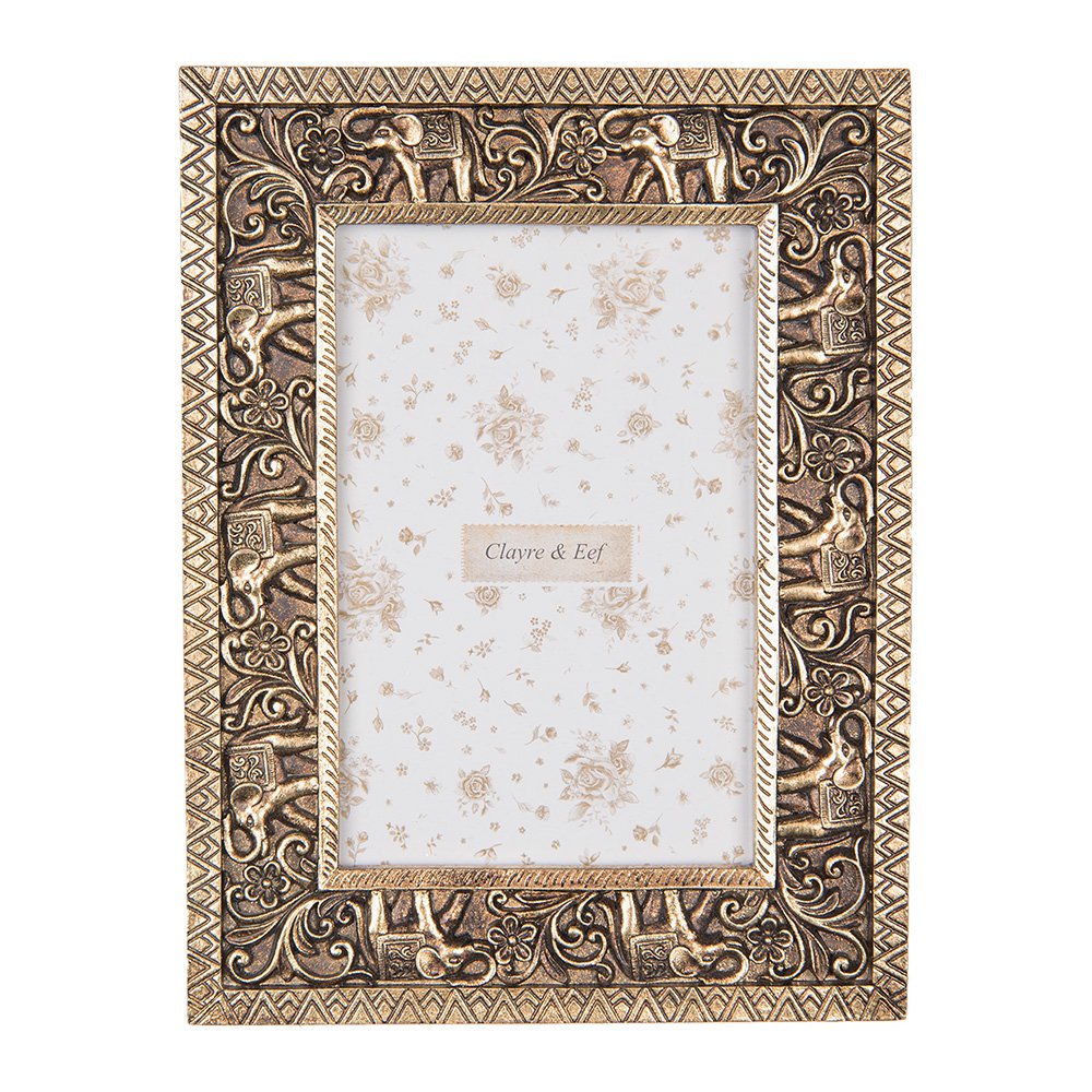 Fotolijst Goud olifant kunststof