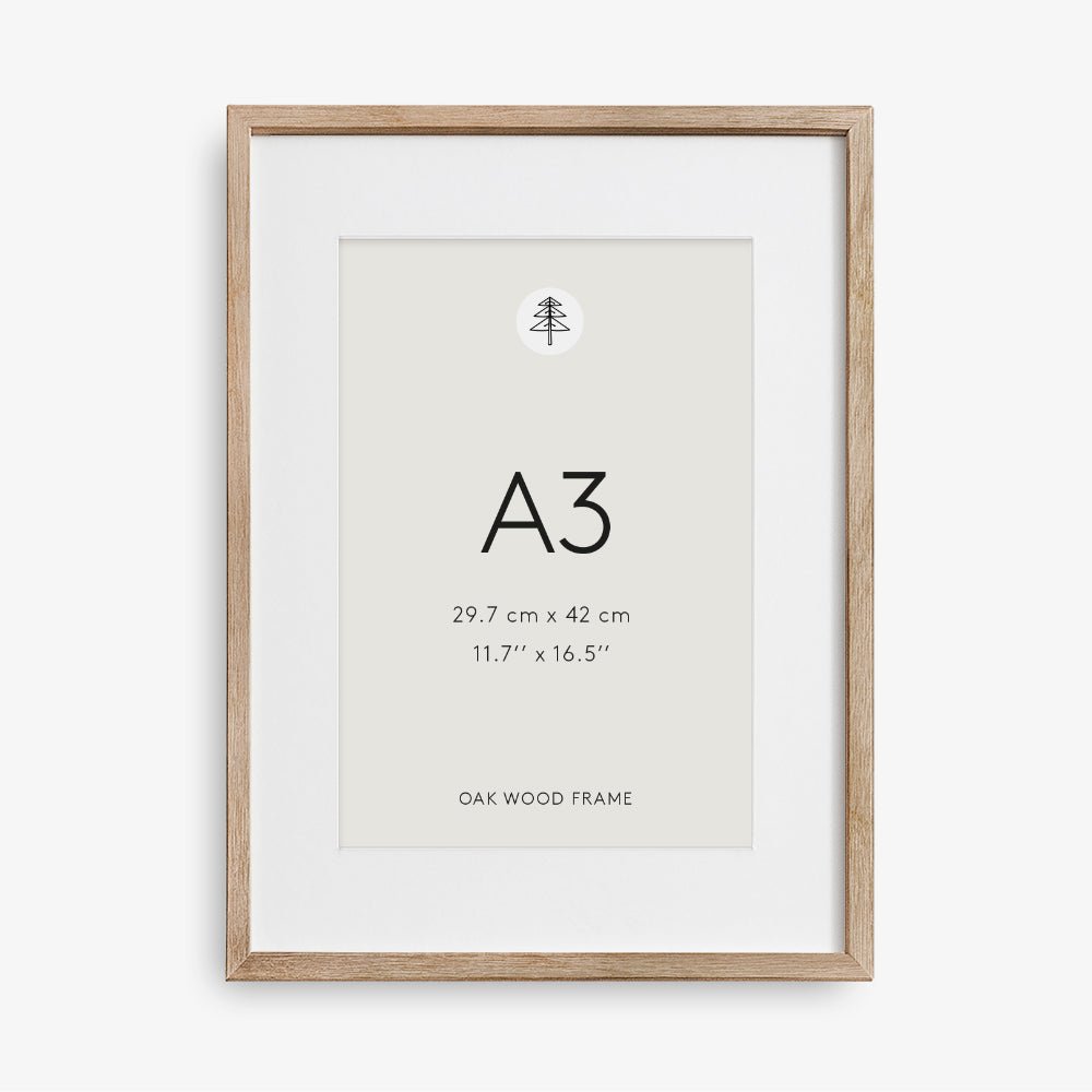 Fotolijst Eiken hout A3