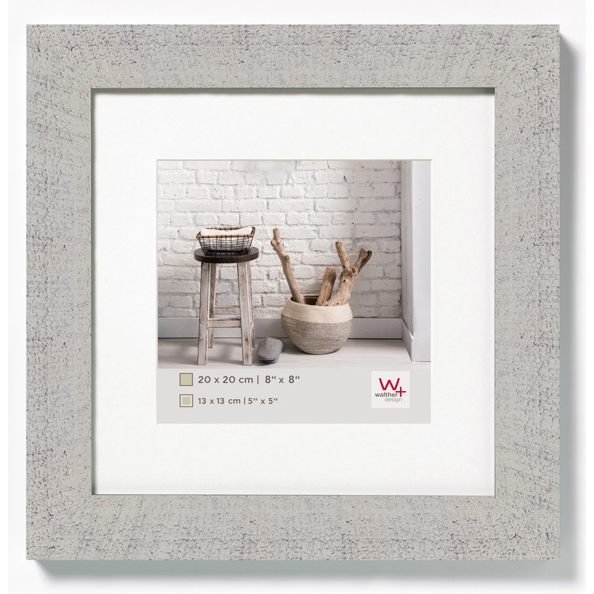 Fotolijst 'Home' Licht grijs 20x20 cm