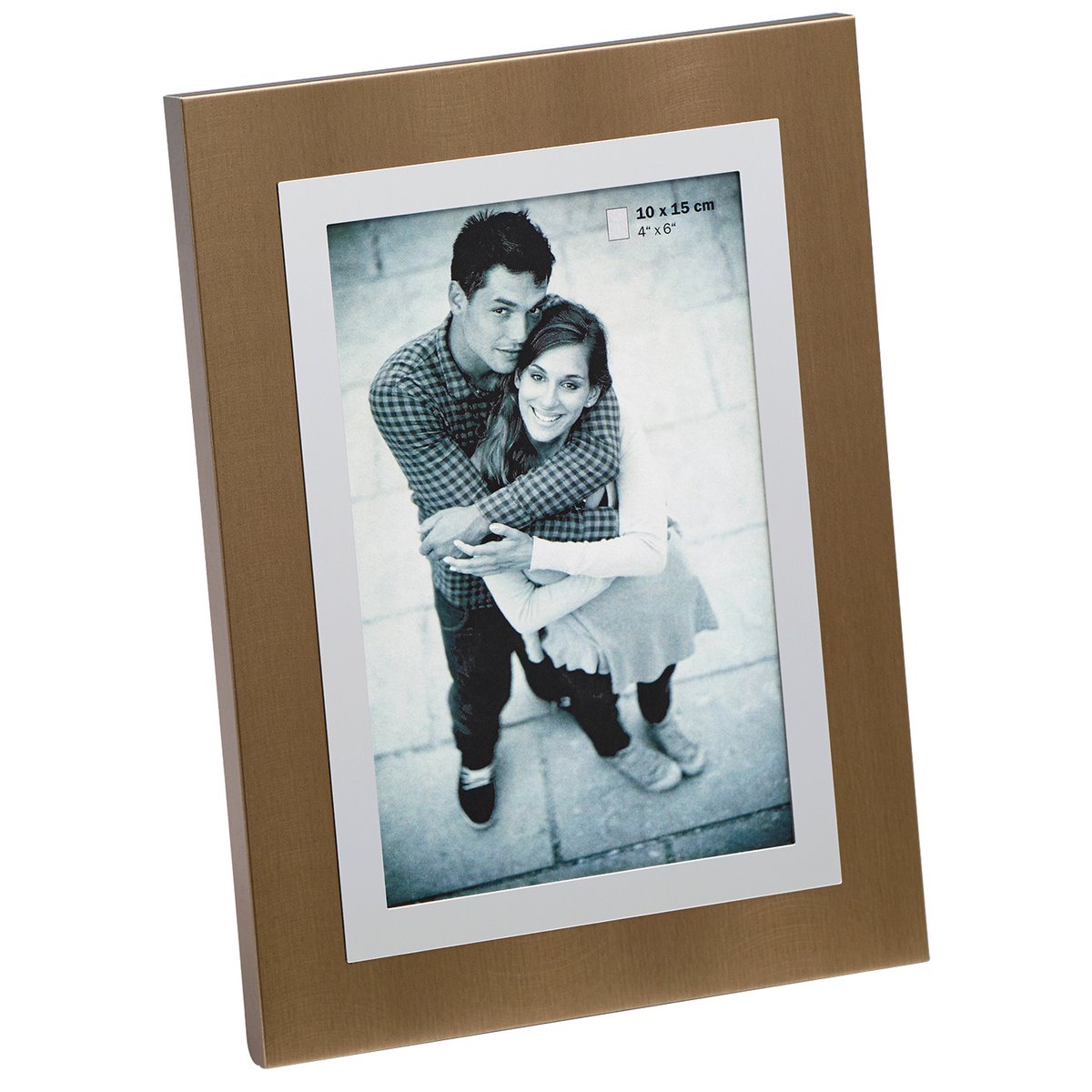 Fotolijst 'Luan' aluminium Staal 10x15 cm